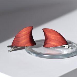 Red horns hair clips