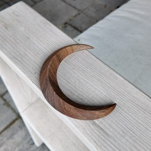 Walnut moon hairpin