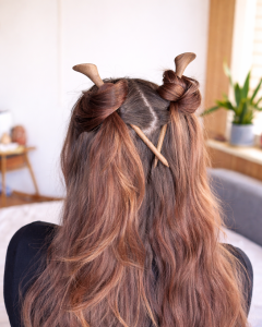 “Fiona” antenna hair sticks, set of two
